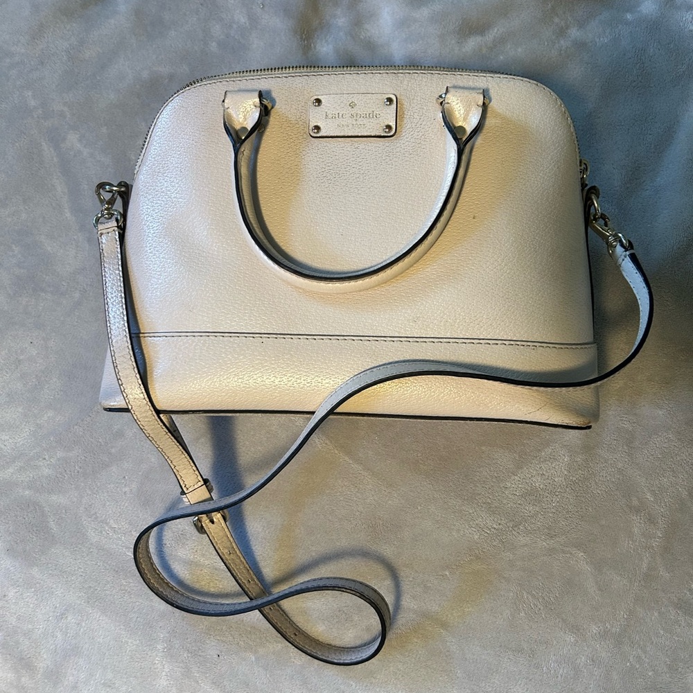 Nude Kate Spade crossbody purse